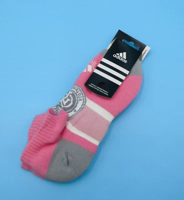 NYCFC Ankle Socks Womens One Size Adidas Pink Soccer Sports Mid Y2K New York - Image 1 of 3