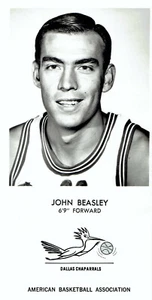 1969 Foto de prensa edición de equipo de Dallas Chaparrals baloncesto ABA John Beasley - Imagen 1 de 2