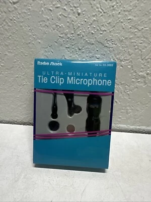 Radio shack Lavalier Condenser Mic omnidirectional Impedance 333003 Clip As Is - Image 1 of 4