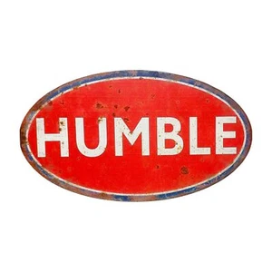 First of a Kind Vintage Decorative Metal Wall Decor With Humble Sign in Red - Picture 1 of 5