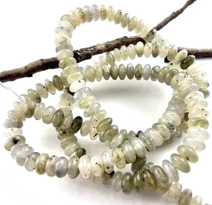 Labradorith Perlen Halbedelstein Rondellen 2x4mm 160 Stück SERAJOSY - Bild 1 von 1