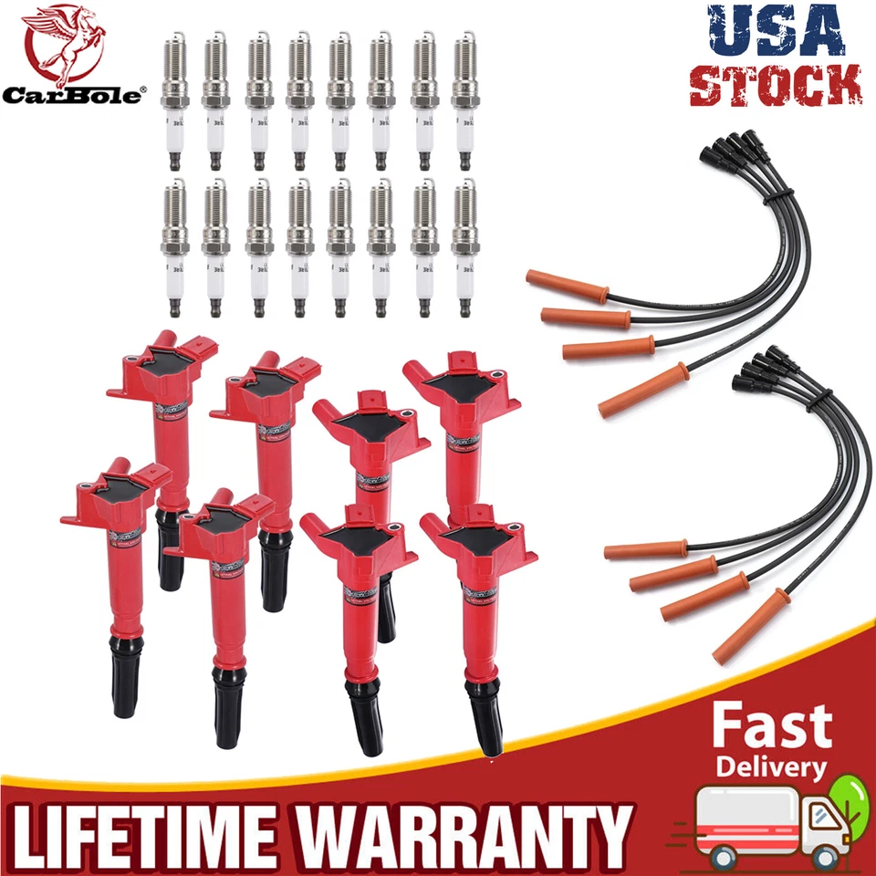 Paquete de 8 bobinas de encendido para Ford F-150 F-250 Super Duty F-350 Super Duty 6,2 L Foto 1 de 4