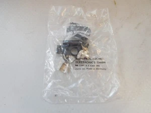 5 X Amphenol Tuchel AT3261055 round Plug 4 Pin Metal Finish Unused - Picture 1 of 3