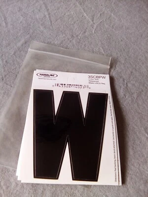 Lot Of 10 Hardline Self Adhesive Boat Sticker 3" Black Waterproof 3SCBPW - Image 1 of 2