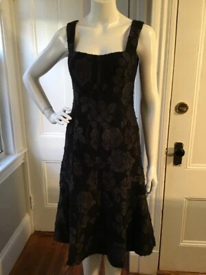 VESTIDO Charles Chang-Lima Seda Talla 4 Patrón Rosa Foto 1 de 4