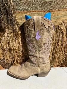 ARIAT Mujer Cuero Marrón Imitación Piel Botas Estilo No. 10007851 - Imagen 1 de 8