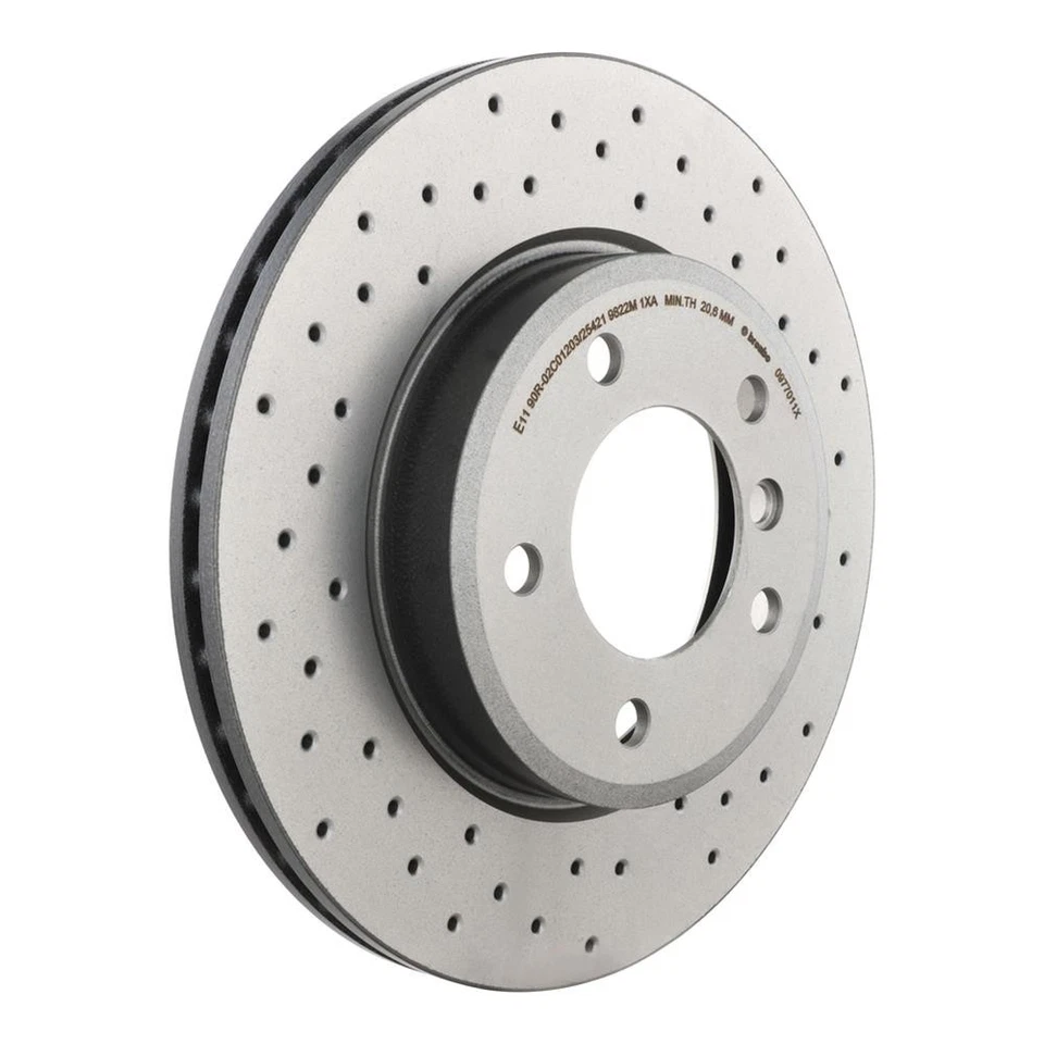 Brembo 09.7701.1X Xtra Drilled Front Brake Rotor for 1999–06 BMW 323i/323Ci/325i - Image 1 of 1