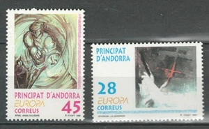 ANDORRA EUROPE PAINTINGS ART ANIMATION MNH SET LOT (ART 54) - Picture 1 of 1