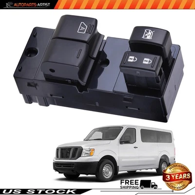 Nuevo interruptor de ventana principal lado izquierdo para Nissan Nv1500 Nv2500 Nv3500 2012 - 2021 Foto 1 de 4