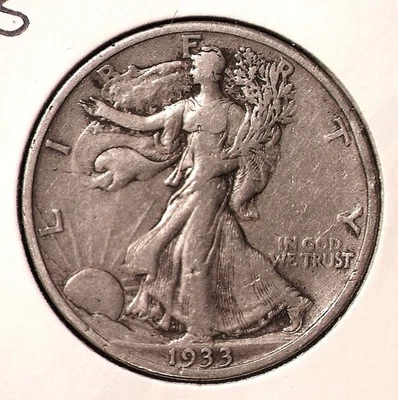 1933-S Walking Liberty Half Dollar, VF #2854 - Image 1 of 2