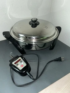 Sartén eléctrica Saladmaster 12" T304/316ti núcleo de aceite de acero inoxidable quirúrgico - Imagen 1 de 14