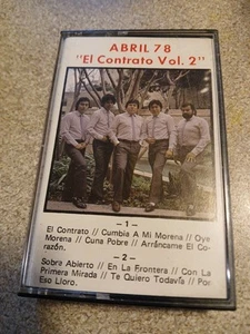 ABRIL 78 "EL CONTRATO VOL. 2" CUMBIA 1986 CASSETTE TAPE TESTED WORKS - Picture 1 of 5