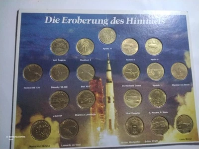 SHELL SET-/Die Eroberung des Himmels / 20 Medaillen - Bild 1 von 4