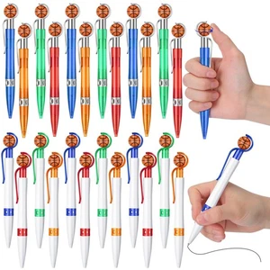 24 Pcs Basketball Pens Bulk Basketball Shape Ballpoint Pen Basketball Party F... - Bild 1 von 7