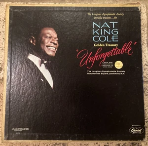 NAT KING COLE - GOLDEN TREASURY UNFORGETTABLE USA 6LP RECORDS BOX SET💥EX+ - Picture 1 of 5