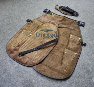 Herramienta Farriers de cuero gorras de lujo sin lona delantal protegido genuino de 27"" de largo - Imagen 1 de 5