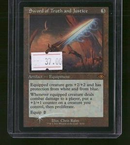 Modern Horizons #32 Espada de Verdad y Justicia (Marco Retro) (Grabado en Lámina) - Imagen 1 de 2
