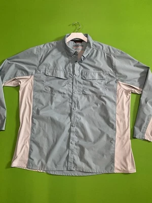 Camisa de pesca Grundens Binnacle para hombre 3XL L/S azul claro al aire libre Foto 1 de 4