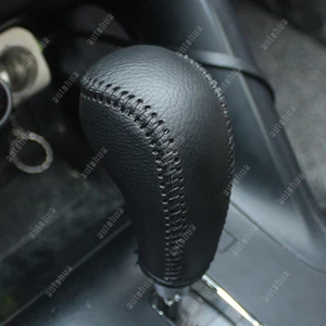 Gear Shift Knob Cover For Hyundai Tucson 2010-12 PU Leather Protector Trim Wrap - Picture 1 of 13