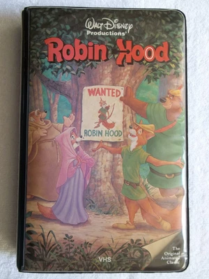 Robin Hood Walt Disney Black Classics Clamshell 228VS NTSC 1983 - Image 1 of 4