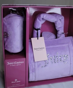 Juicy Couture Y2K Geldbörse, Herz Geldbörse & Fass Wrislet 3 Stück Geschenkset! - NEU! - Bild 1 von 5