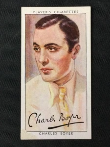 1938 Player's Film Stars Third Series #5 Charles Boyer Excellent - Picture 1 of 2