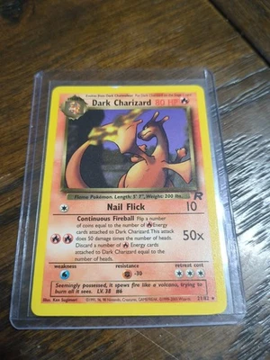 2000 Pokémon Rocket Non Holo Dark Charizard 21/82 Lightly Played   - Image 1 of 4