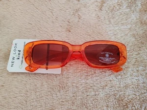 New Look Lily Rectangle sunglasses, Orange, Brand New with recyclable tags - Picture 1 of 5
