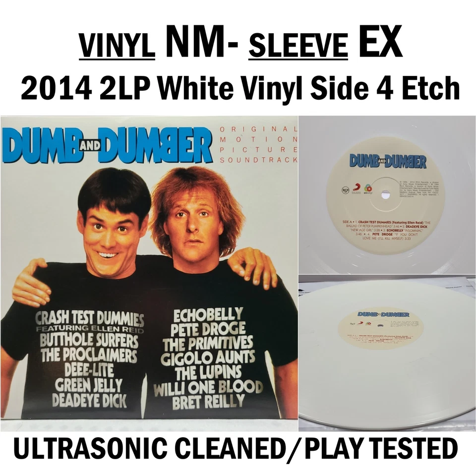 Dumb and Dumber Soundtrack 2 LP SRC Sony 2014 NM Vinyl White 4th Side Etch #58L - Image 1 of 4