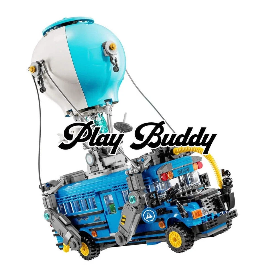 Fortnite Battle Bus (77073) 954PCS Building Blocks MOC Bricks w/ 9 Figures