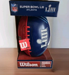 NIB New England Patriots LA Rams Super Bowl LIII 53 NFL Wilson Football 2/3/19 - Picture 1 of 16
