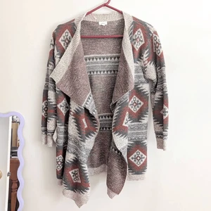 Debut Oversized Southwestern Cardigan Sweater - Picture 1 of 4