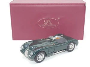 CMC 1/18 M-191  Jaguar C Type 1952-1953 british racing Green, con scatola Top - Foto 1 di 20
