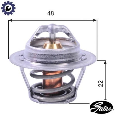 THERMOSTAT COOLANT TH00391G1 FOR JEEP VAUXHALL FORD ESCORT/�/I/Mk/II SIERRA 4.0L - Image 1 of 4