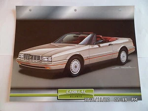 CARTE FICHE VOITURES D'EXCEPTION CADILLAC ALLANTE - Picture 1 of 1