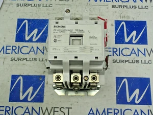 Siemens CLM0E03 100 Amp 600V 3P AC Lighting Contactor 120V Coil Tested CON157 - Picture 1 of 11