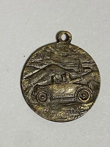 Vtg 1920’s Roadster Sedan St Christopher Patron St Traveler Automobile Medal - Picture 1 of 7
