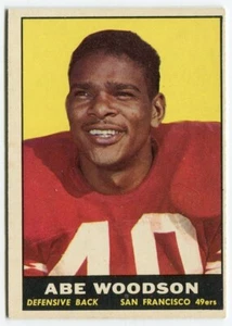 1961 Topps #65 Abe Woodson San Francisco 49ers - Bild 1 von 2
