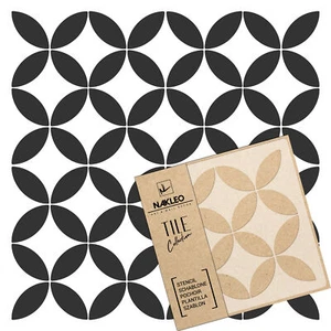 CABRIL Tile reusable PLASTIC Stencil // Moroccan Geometric // Floor Wall - Picture 1 of 4