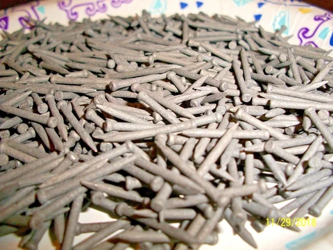 200 - VINTAGE,  3/4" X 17, GALVINIZED STEEL BRAD NAILS - ESCUTCHEON PINS Cover