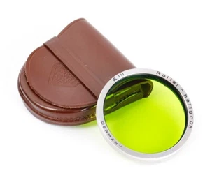 Rolleiflex LIGHT GREEN Filter Bay 3 RIII Bayonett 3 R3 for 2.8F 2.8E TLR No.0282 - Picture 1 of 2