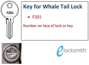 F201 Key to fit Goliath Whale Tail Tool Box lock - FREE POST - Picture 1 of 4