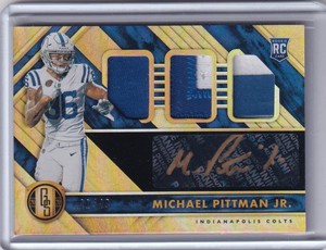 2020 Panini Gold Standard  Michael Pittman Jr. Rookie Jersey A