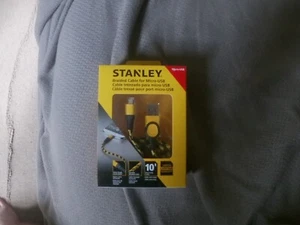 Stanley 10' Braided Cable For Micro-USB - Zdjęcie 1 z 2