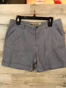 BASS Heritage Collection Limited Edition Blue Chambry 100% Cotton Short Size 10 - Picture 1 of 7