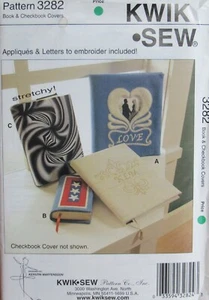 Kwik Sew 3282 Book Checkbook Photo Album Applique Embroidery Craft Pattern UNCUT - Bild 1 von 2