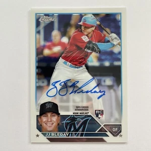 2023 Topps Chrome #RA-JJB JJ Bleday Rookie RC On Card Auto - Miami Marlins - Picture 1 of 2