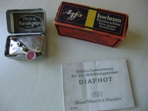 altes Zubehör Photographica Autoknips Haka Mod. I DIAPHOT Gebrauchsanweis. - Bild 1 von 2