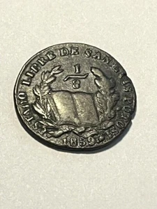 1859 México/San Luis Potosí/1/8 Real/Raro #17246 - Imagen 1 de 4