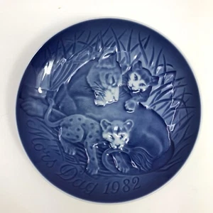Bing & Grondahl Mors Dag 1982 Muttertag Teller Porzellan LÖWENJUNGEN B&G Löwe - Bild 1 von 5